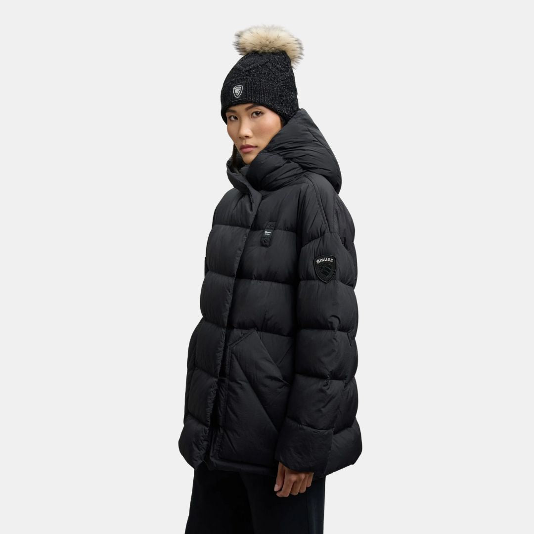 blauer-jacke-375vro-1.jpg Blauer Daunenjacke Nuvola Prairie Schwarz – Brands Democracy – Bild 1