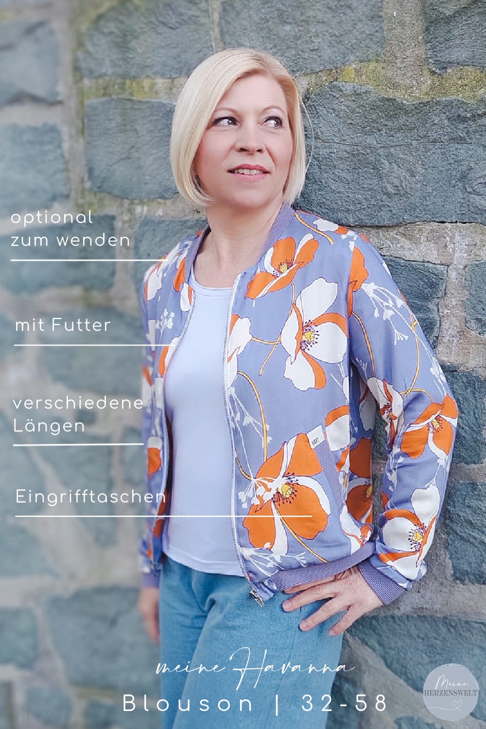 blouson-damen-330lrx-1.jpg Blouson für Damen Schnittmuster Havanna – Bild 1