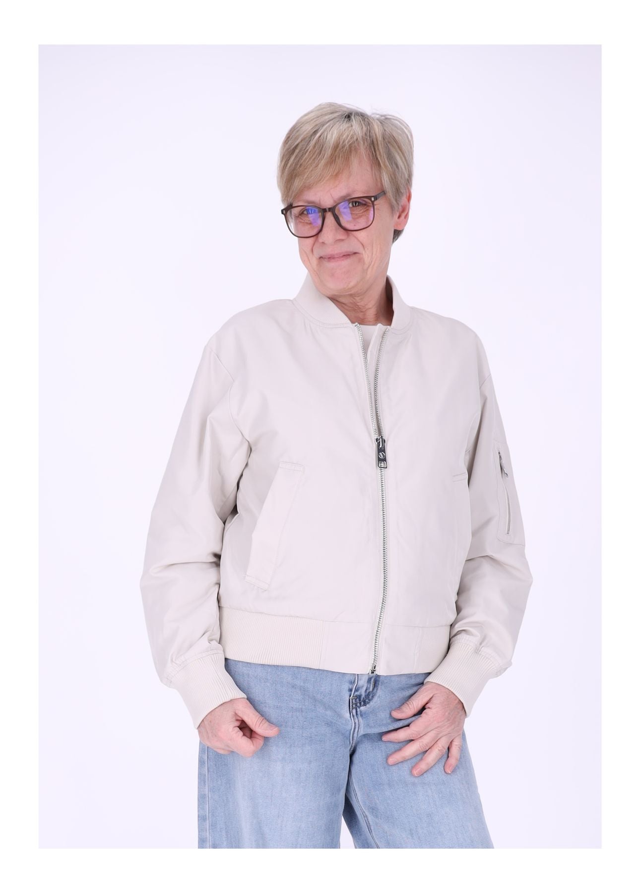 blouson-damen-348jcf-1.jpg New View Damen Blouson Jacke Kurz – Bild 1