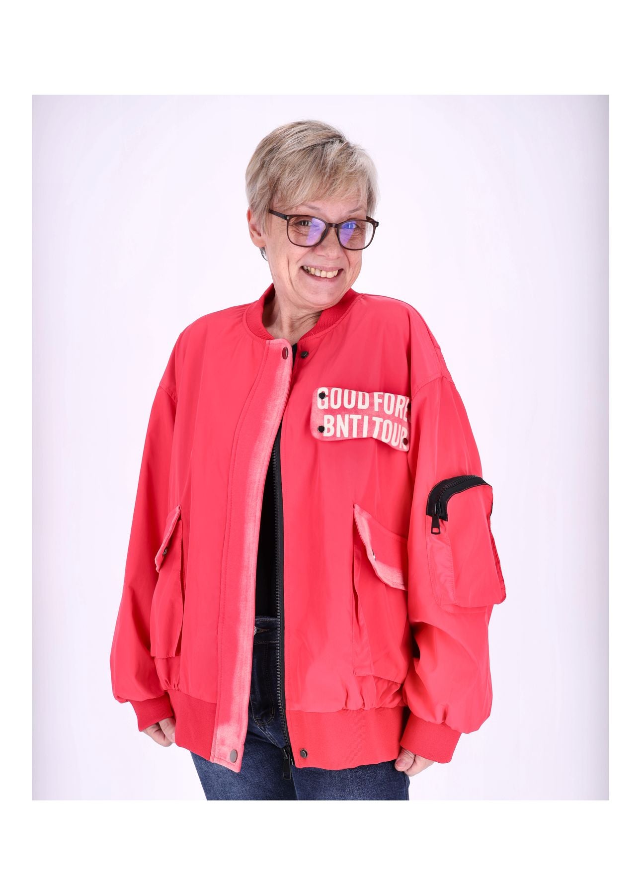 blouson-damen-396yce-1.jpg Blouson Jacke Damen Splash of Color Polyester – Bild 1