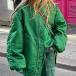 Yimoon Damen Winter Bomberjacke Oversized Steppjacke Puffer Jacke Casual Reißverschluss Gepolstert Windbreaker Mantel mit Taschen, Grün, S : Amazon.de: Fashion