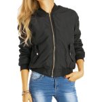 BE STYLED Damen Bomberjacke Klassische Flieger Blousons ja61p