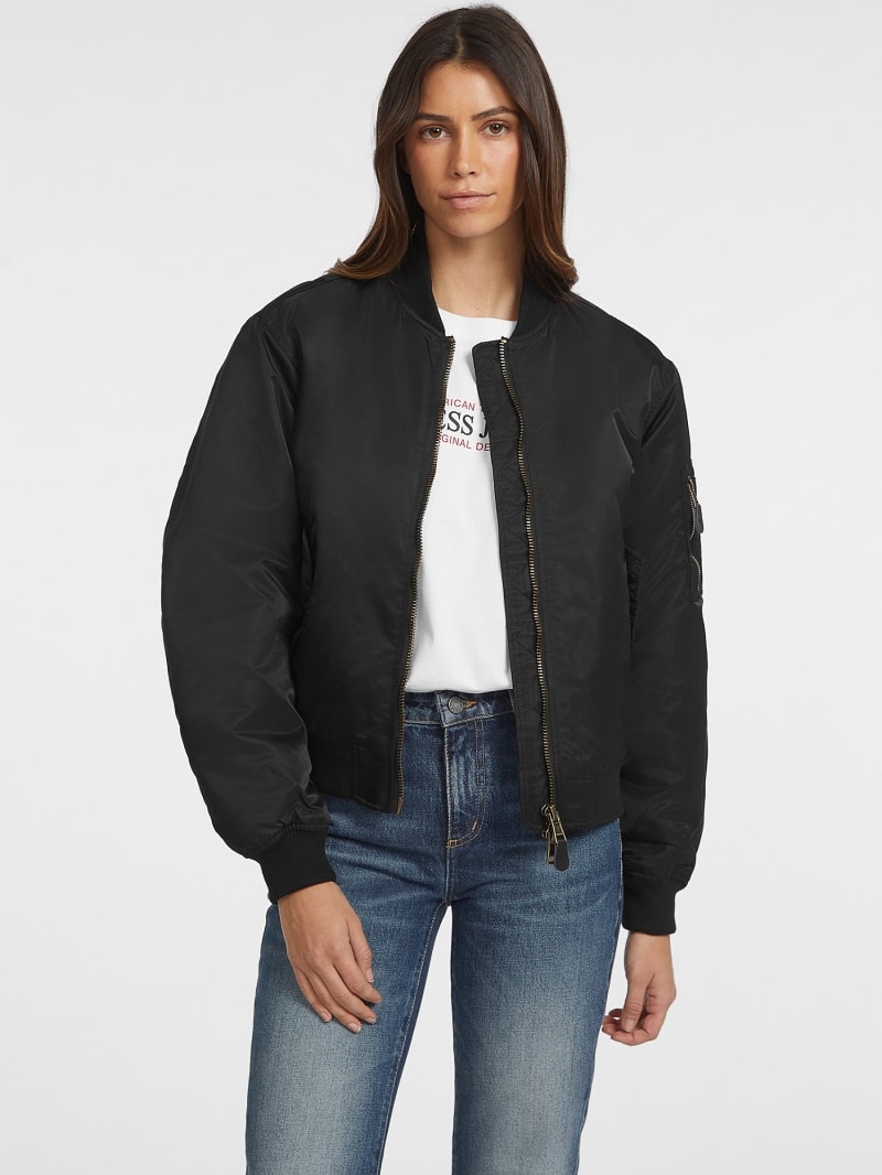 bomberjacke-damen-403sin-1.jpg Nylon Bomberjacke – Bild 1