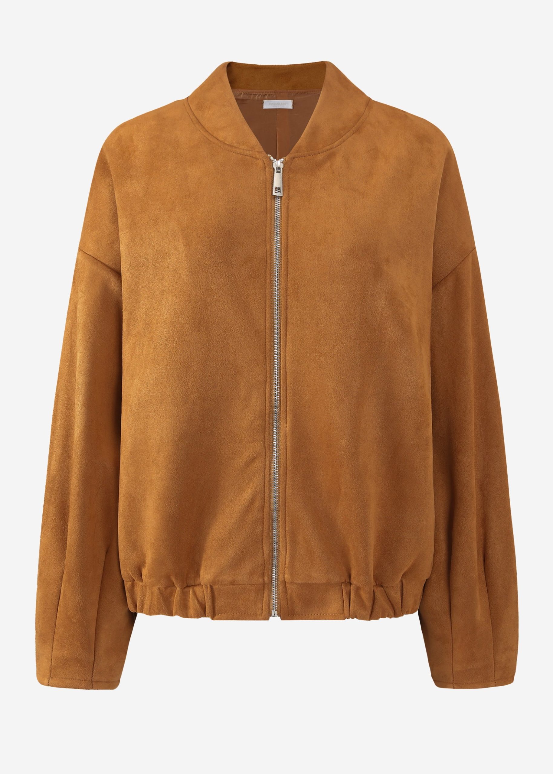 bomberjacke-damen-823sqt-1.jpg Oversize Bomberjacke in Wildlederoptik braun – SASSYCLASSY – Bild 1
