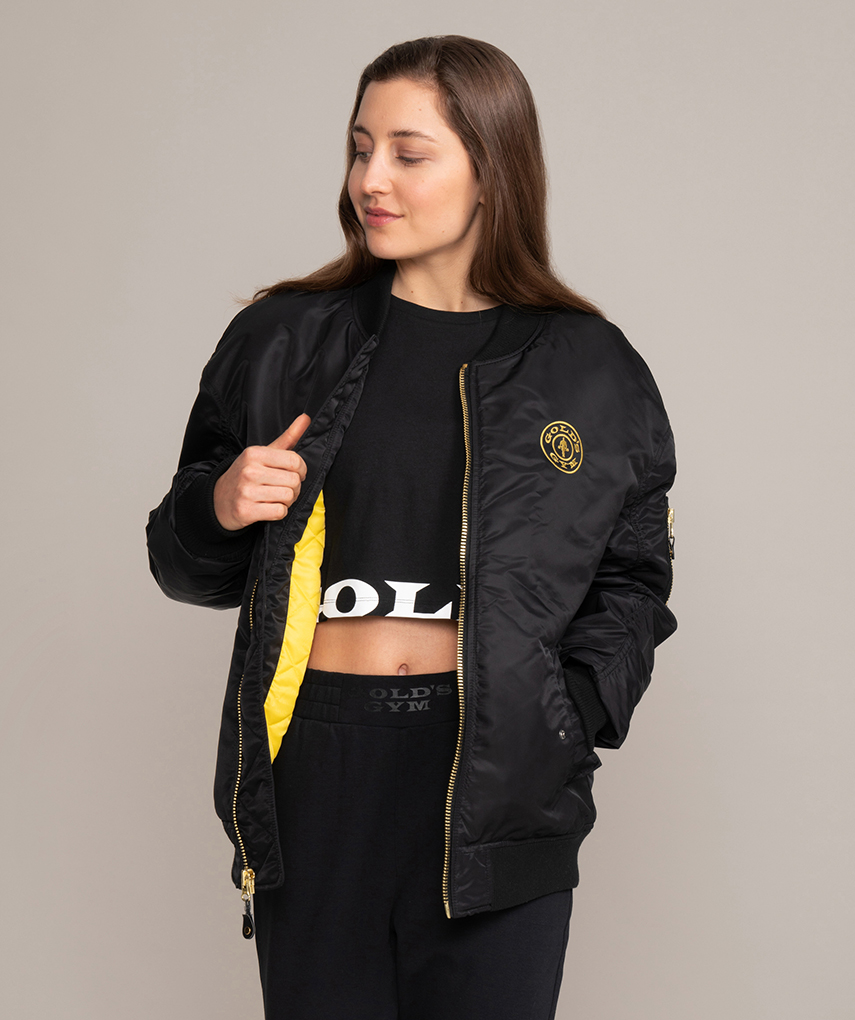bomberjacke-damen-972pkx-1.jpg Damen Weight Plate Bomber Jacket – Bild 1