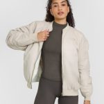 übergangsjacke Bomberjacke Beige Damen Beige Tommy Hilfiger Bomberjacke Bomber Jacke Bomberjacke Tommy