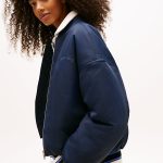 Bomberjacke mit aufgesticktem Rücken Logo | Blau | Tommy Hilfiger