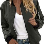 Damen Bomberjacke Ladies Light Bomber Jacket Damen Bomberjacke Blumenmuster Soild Kurze Jacken Freizeit Zuhause Solide Kurz Jacke Freizeit Zuhause Bequeme Frühlingsjacke : Amazon.de: Fashion