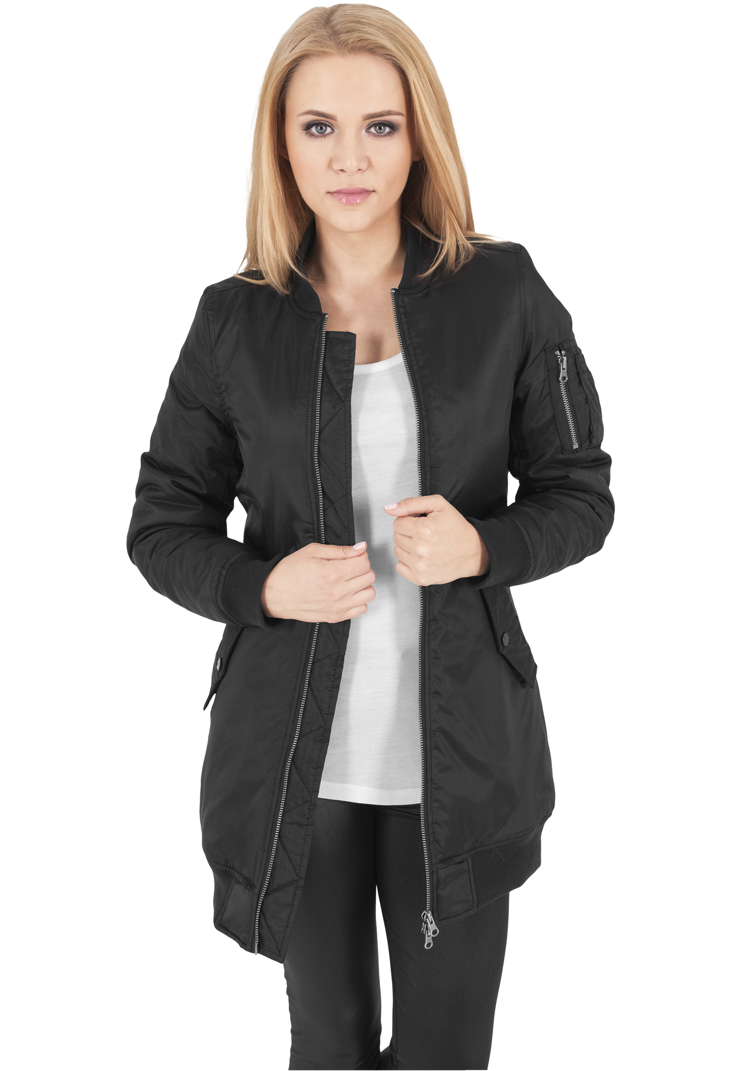 bomberjacken-damen-716svi-1.jpg Urban Classics Damen Jacke Ladies Light Bomber Jacket – Bild 1