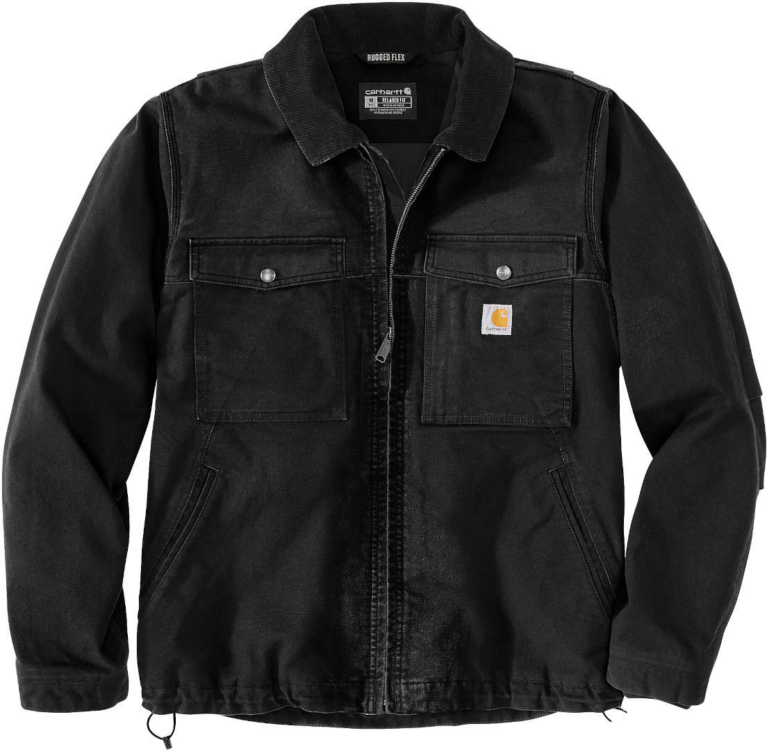 carhartt-jacke-631njb-1.jpg Carhartt Duck Relaxed Fit Jacke schwarz ▻ jetzt online kaufen bei FC Moto – Bild 1