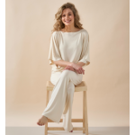 Kinderkleidung und Babykleidung von rosie hausanzug damen weite ärmel bambus warm weiß | Little Label Babykleidung und Kinderkleidung