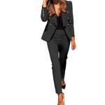Generic Hosenanzug Damen Festlich Elegant Business Hosenanzüge 2 Teiler Abendrobe Outfit Set Langarm Anzugjacke und Anzughosen Zweiteilig Büro Slimfit Formal ab 28,99 € auf Stylight
