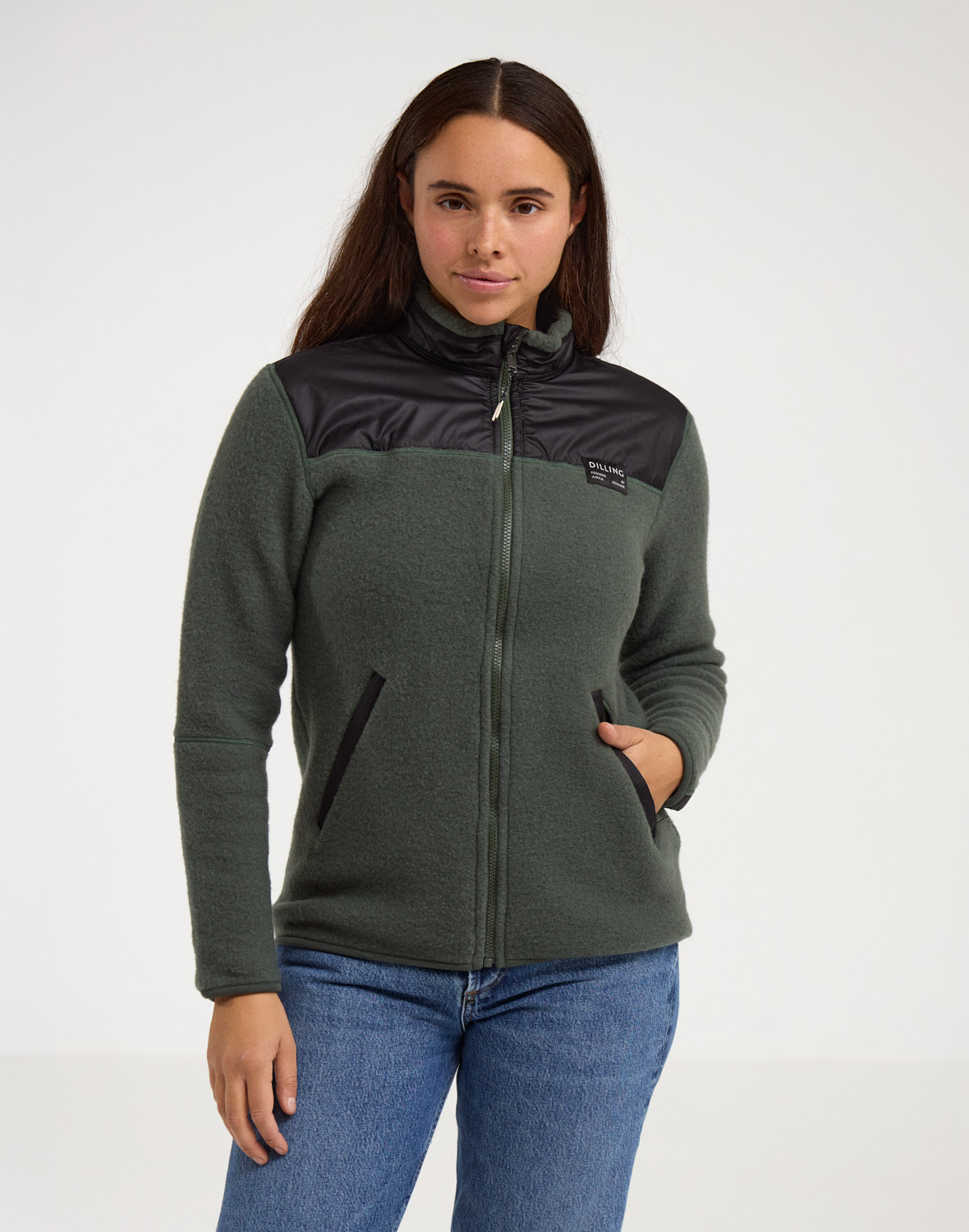 damen-jacke-038sue-1.jpg Damen Jacke aus Merino Wollfleece Kostenloser Versand Dilling – Bild 1