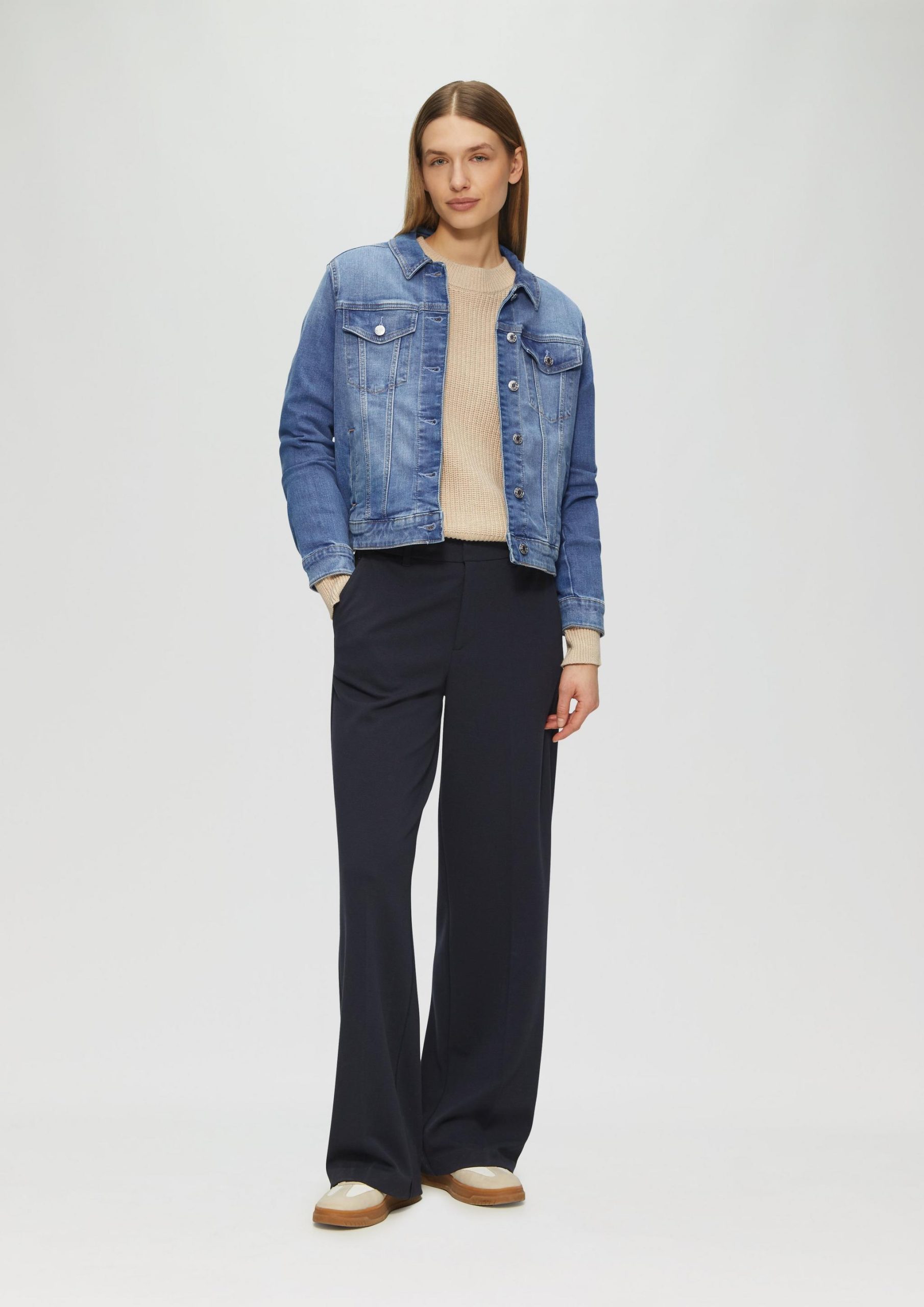 damen-jeansjacke-167dlv-1.jpg Jeansjacke mit Eingrifftaschen Blau | s.Oliver – Bild 1