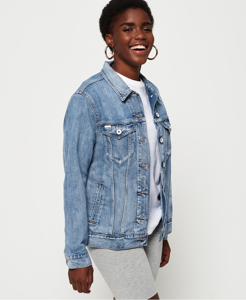 damen-jeansjacke-414fgk-1.jpg Lange Jeansjacke skate blau für Damen | Superdry DE – Bild 1