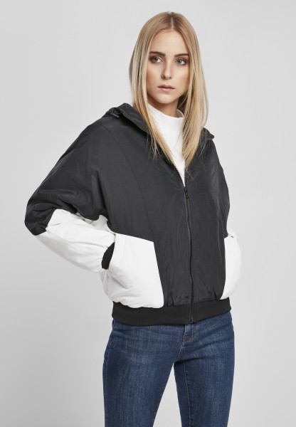 damen-sommerjacke-661mdc-1.jpg Urban Classics Damen Leichte Jacke Ladies Padded 2 Tone Batwing Jacket Black/White | Jacken / Westen | Damen | Lifestyle | kustom kult.de – Bild 1
