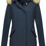 Damenwintermantel in coolem Blau Styleitaly.de