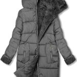 Damen Winterjacke zum Wenden Grau