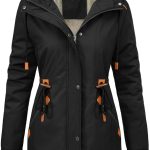 RITOSTA Winterjacke Damen Lang Parka Fleece Gefüttert Damen Jacken Winter Wintermantel Warm Mantel Hooded Jacket Kapuzenjacke Winterparka Softshellmantel mit Kapuze Taschen(Schwarz,S) : Amazon.de: Fashion