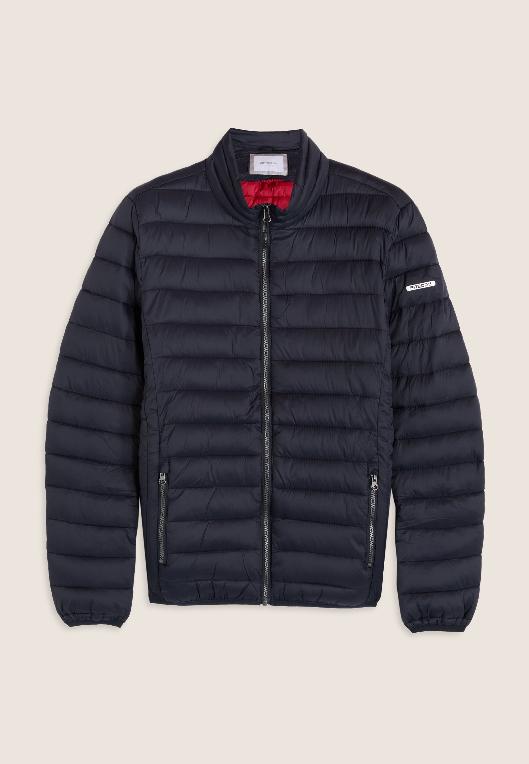 daunenjacke-666jiw-1.jpg Gesteppte Daunenjacke mit Kapuze und hohem Kragen – Bild 1