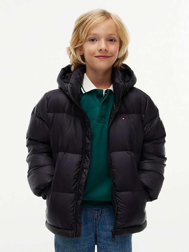 daunenjacke-685tas-1.jpg Essential Daunenjacke mit Kapuze | Schwarz | Tommy Hilfiger – Bild 1