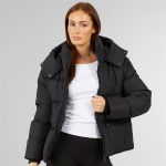 Kaufe Closure London Damen verstellbarer Bund Daunenjacke Schwarz