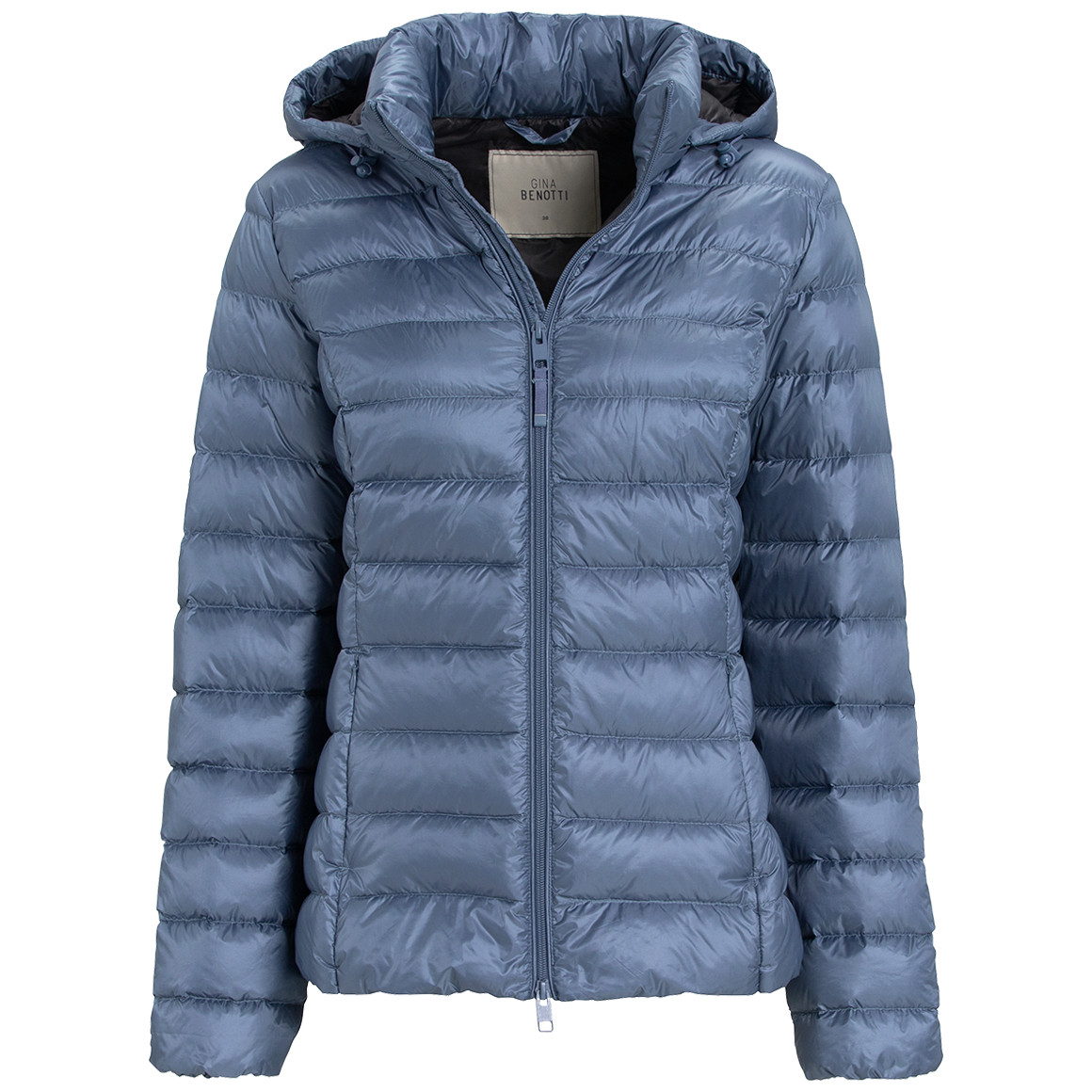 daunenjacke-damen-679pso-1.jpg Damen Soft Daunenjacke mit Kapuze in blau | Ernsting's family – Bild 1