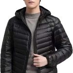 Generisch Leichte Daunenjacke Herren Puffer Jacke Lightweight Steppjacke mit Kapuze Slim Fit Federleichte Ultraleichte Daunenjacke Herren Dünne Jacke Daunen (Black, M) : Amazon.de: Fashion
