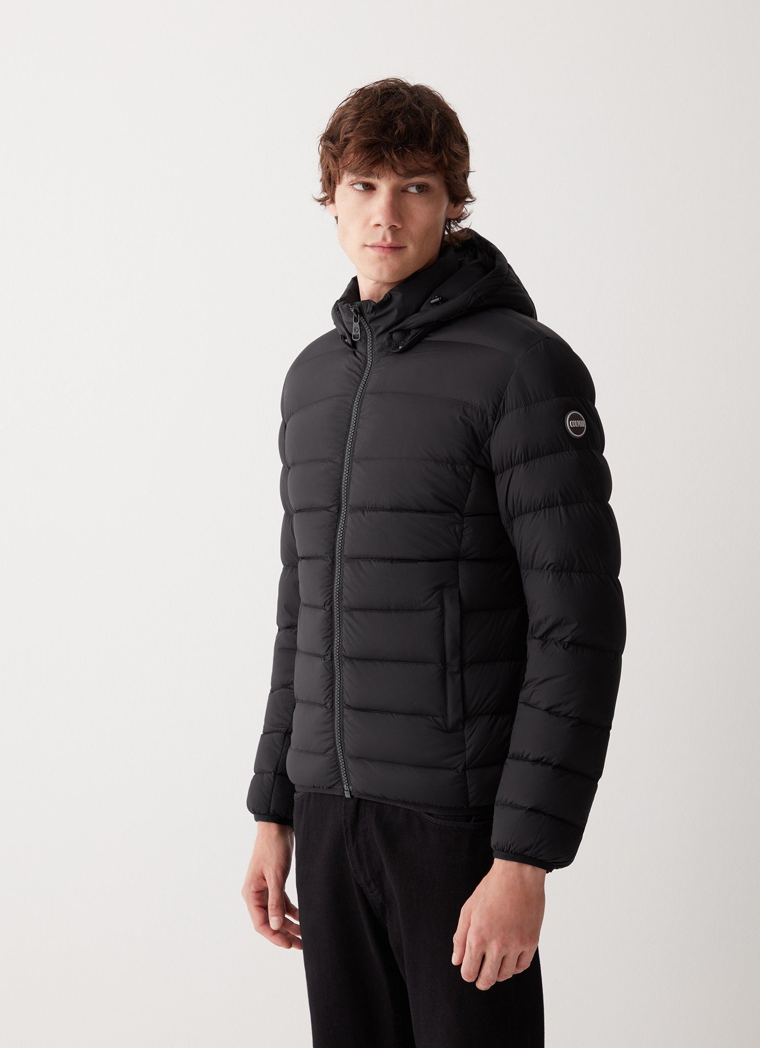 daunenjacke-herren-921wti-1.jpg Colmar Winterjacke Daunenjacke mit abnehmbarer Kapuze (sehr warm) schwarz Herren – Bild 1