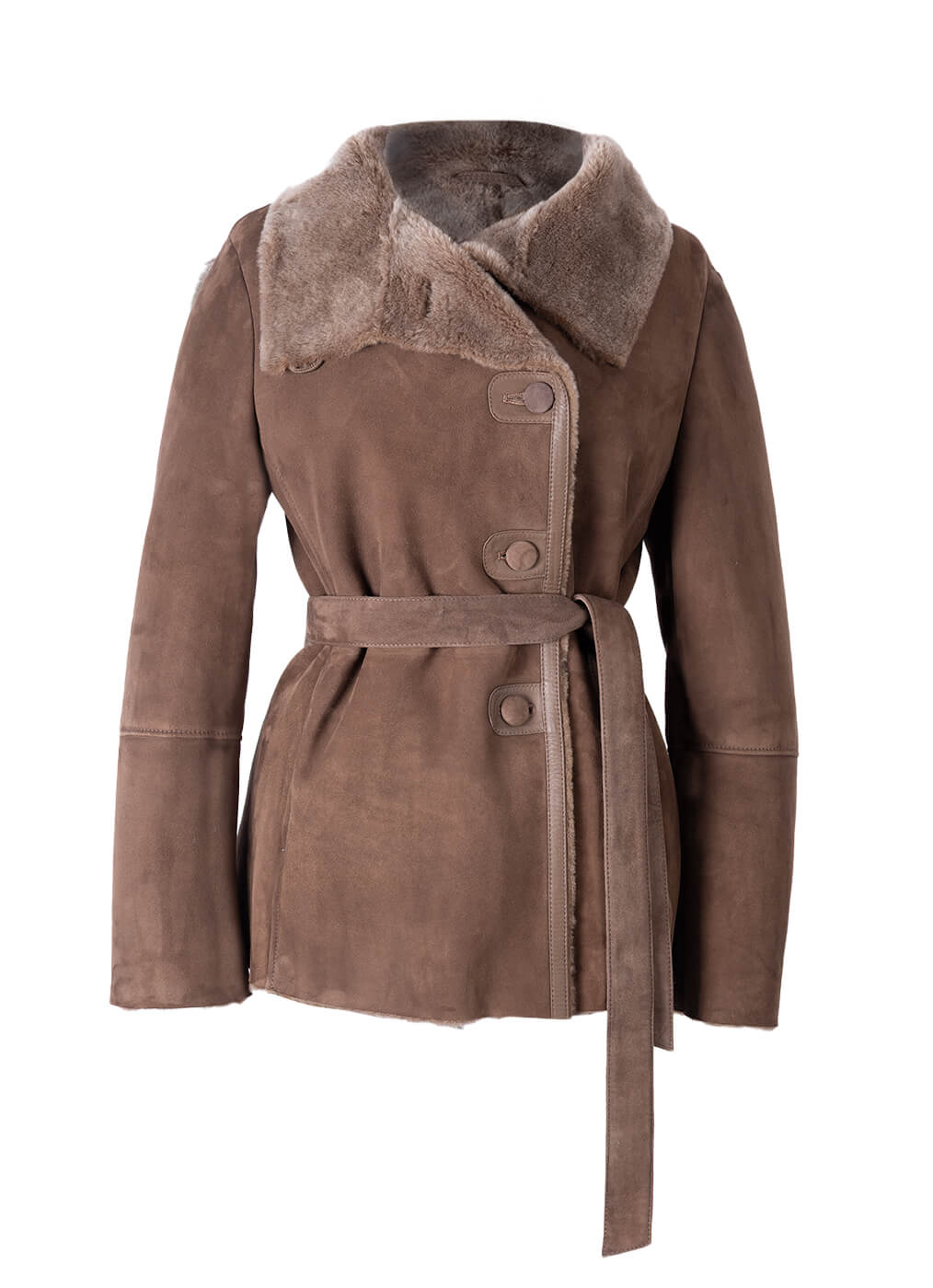 felljacke-damen-314bke-1.jpg Lammfell Jacke Damen "Tisdale", muskat Meindl Fashion – Bild 1