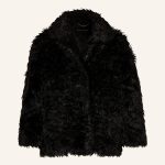 MARC JACOBS Kunstfell Jacke THE SHAGGY FAUX FUR LADY JACKET in schwarz