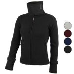 ALPIDEX Fleecejacke für Damen mit hohem Stehkragen und Daumenlöchern | Dein Klettershop