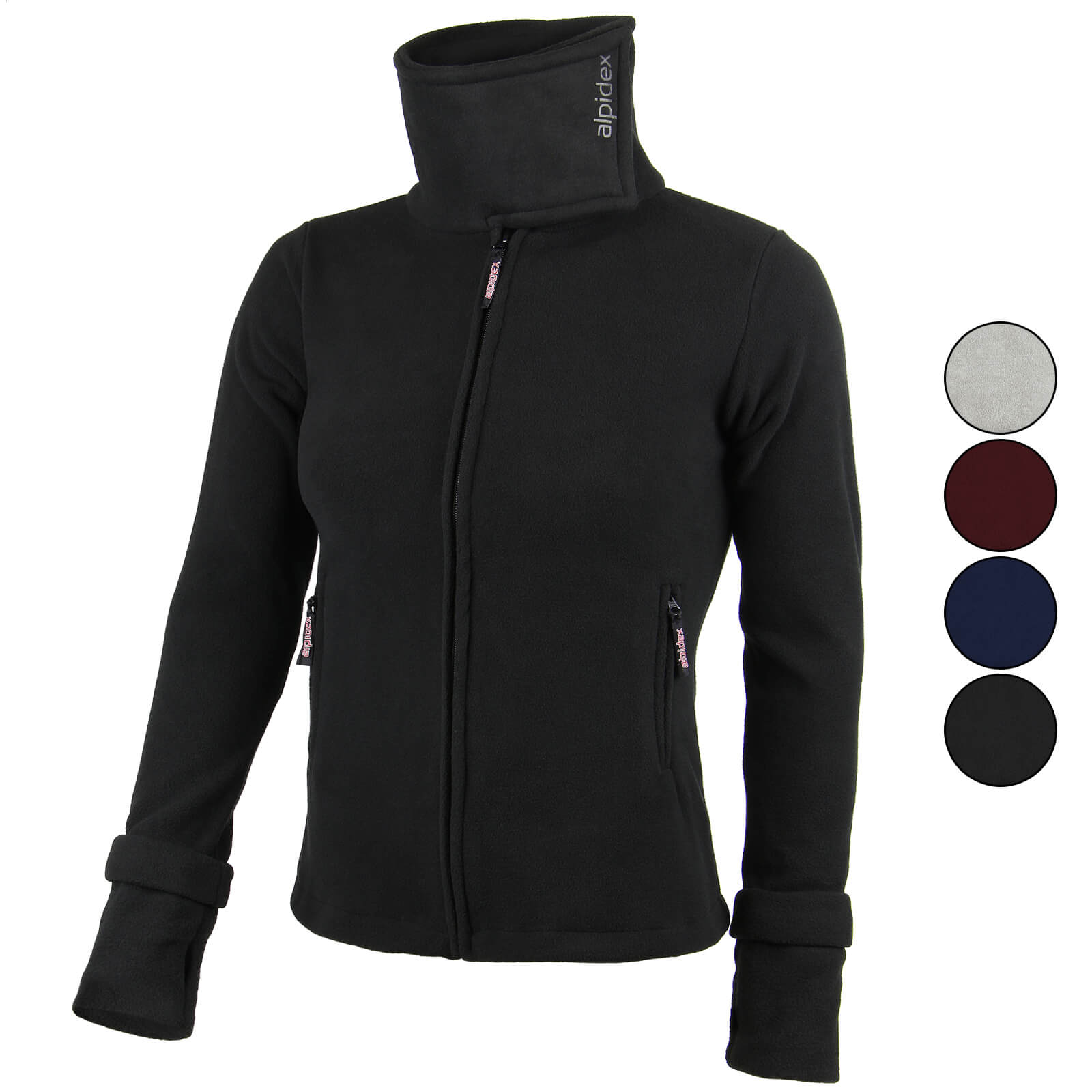 fleecejacke-764hpy-1.jpg ALPIDEX Fleecejacke für Damen mit hohem Stehkragen und Daumenlöchern | Dein Klettershop – Bild 1