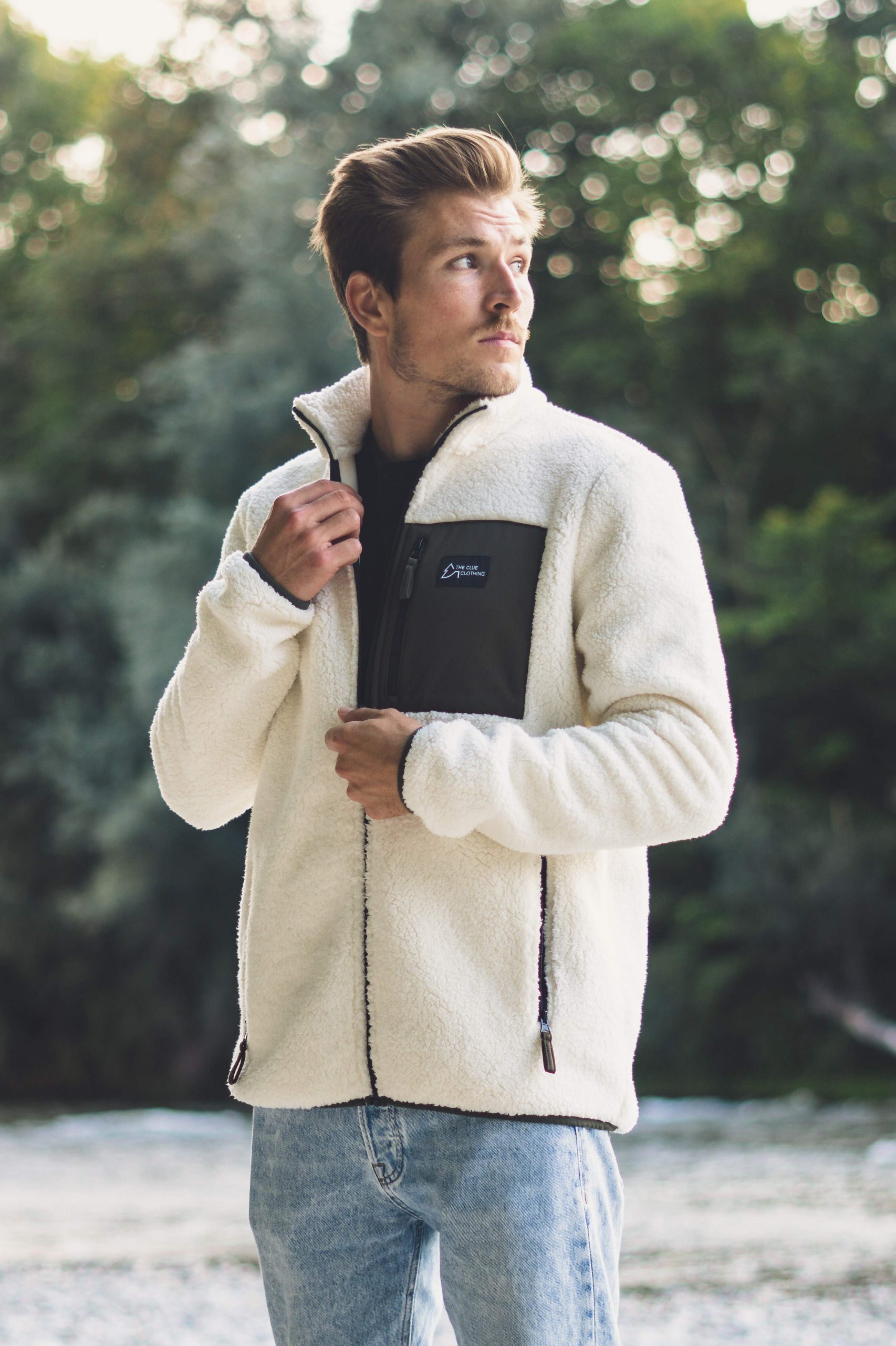 fleecejacke-801fok-1.jpg Herren Sherpa Fleece Jacke Unisex | The Clue Clothing – Bild 1
