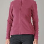 Outdoor Ventures Damen Fleecejacke mit Durchgehendem Reißverschluss Stehkragen Frauen Leichte Fleece Sweatjacke Warme Damenjacke für Laufen, Wandern ...