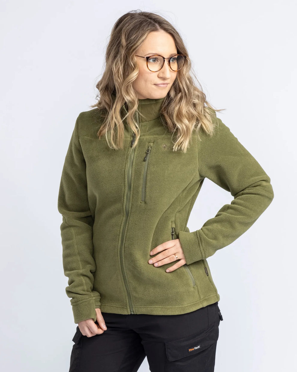 fleecejacke-damen-267smy-1.jpg Pinewood® Fleecejacke Damen / Green – Bild 1