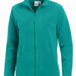 Gemütliche Damen Fleecejacke in Petrol