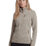Fleecejacke Damen mit Knit Tech Rot / XS