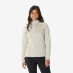 Fleecejacke Damen Wandern MH500 weiß