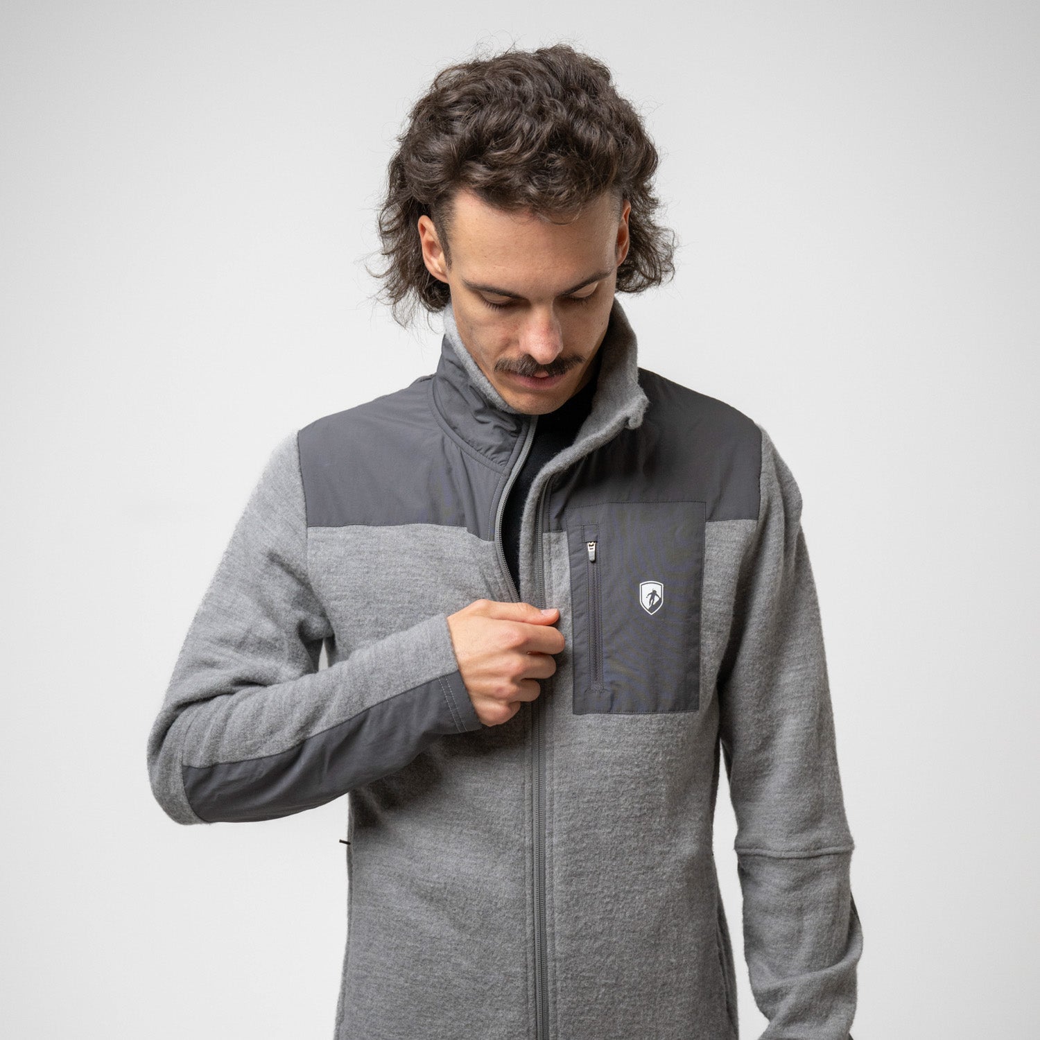 fleecejacke-herren-709wjm-1.jpg Merino Fleece Jacke Herren 280g/m2 – Bild 1