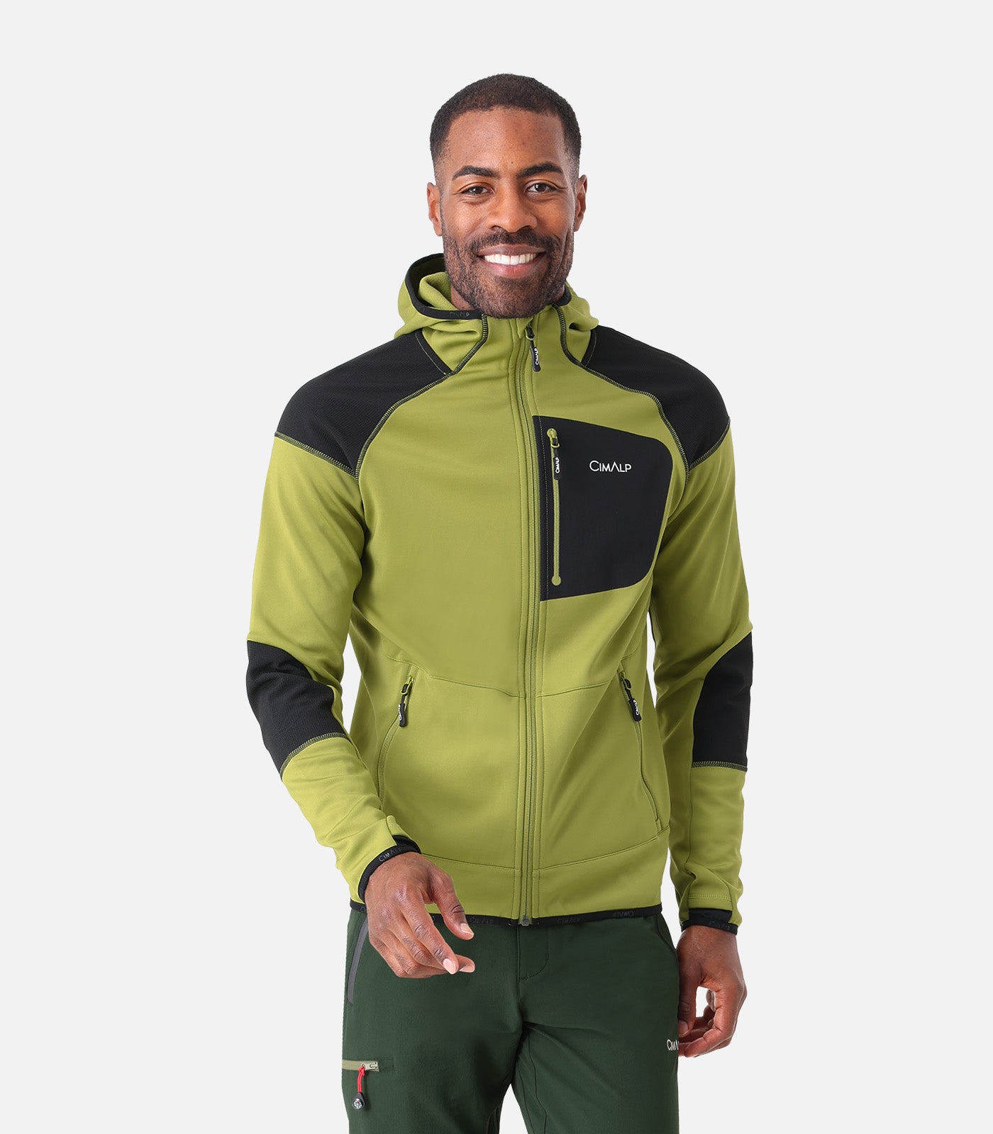 fleecejacke-herren-835chq-1.jpg Elbrouz 6 H Warme Stretch Fleecejacke mit Kapuze für Herren | Cimalp – Bild 1