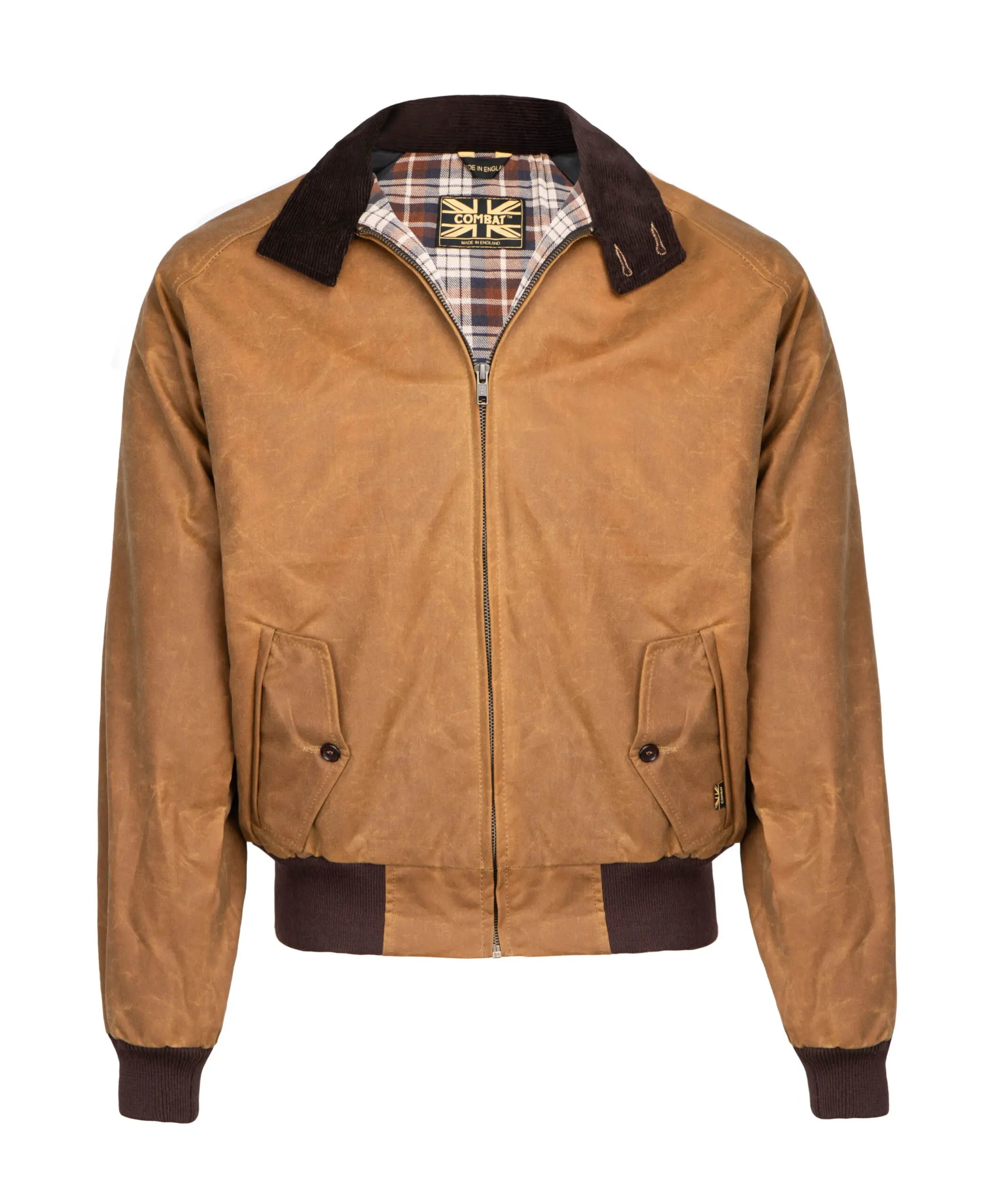harrington-jacke-103mrh-1.jpg Combat Wax Harrington Jacket Tan | PICK UP Düsseldorf – Bild 1