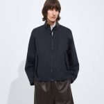 Harrington Jacke aus Baumwollgabardine für Herren in Midnight blue | Bottega Veneta DE