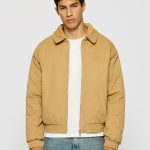 Padded Harrington Jacket Beige / XS