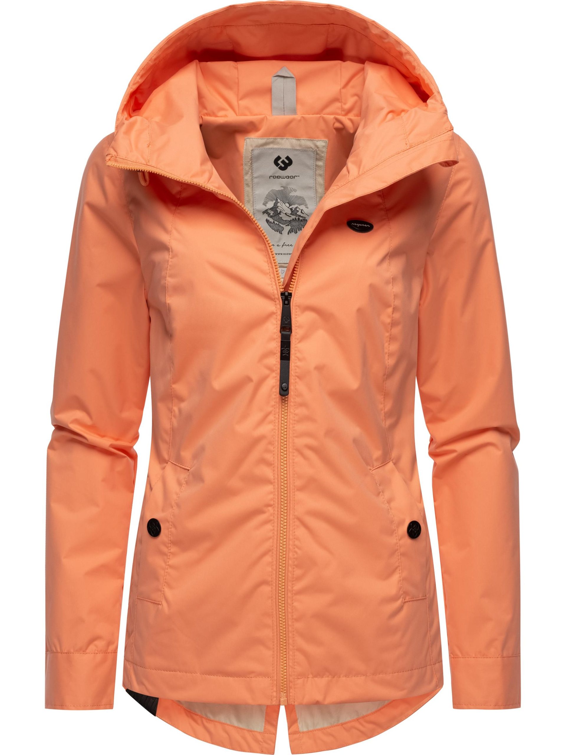 herbstjacken-damen-367yhs-1.jpg RAGWEAR Leichte Übergangsjacke mit Kapuze "Monade Übergang" in Peach24, XS | YOUMODO – Bild 1