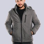Herren Jacke mit abnehmbarer Kapuze in Braunbeige kaufen 35846 | emilioadani.com