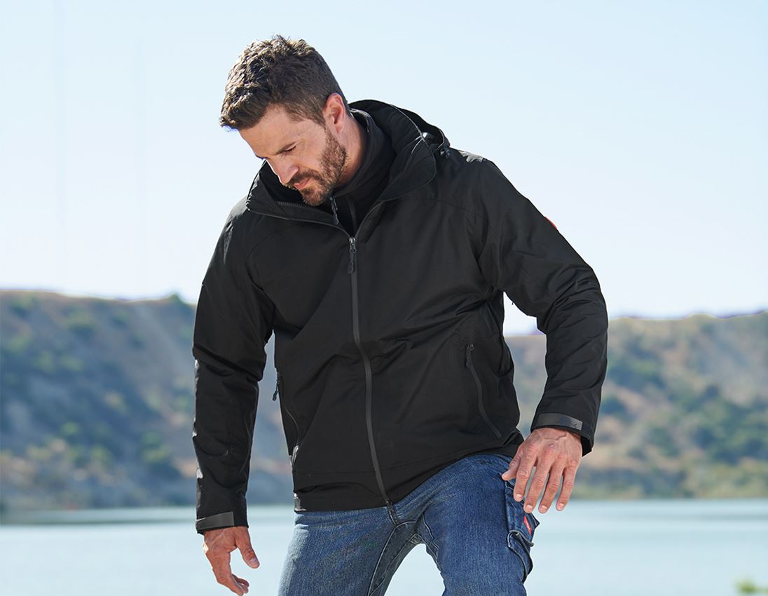 herren-jacken-103kyk-1.jpg e.s. 3 in 1 Funktionsjacke, Herren schwarz | Strauss – Bild 1