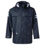 Regenjacke Herren wasserdicht marineblau EN 343 | Berufsbekleidung Wolf