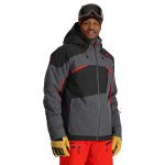 Spyder Leader Jacket Herren Skijacke grau rot 38SA075324 POL