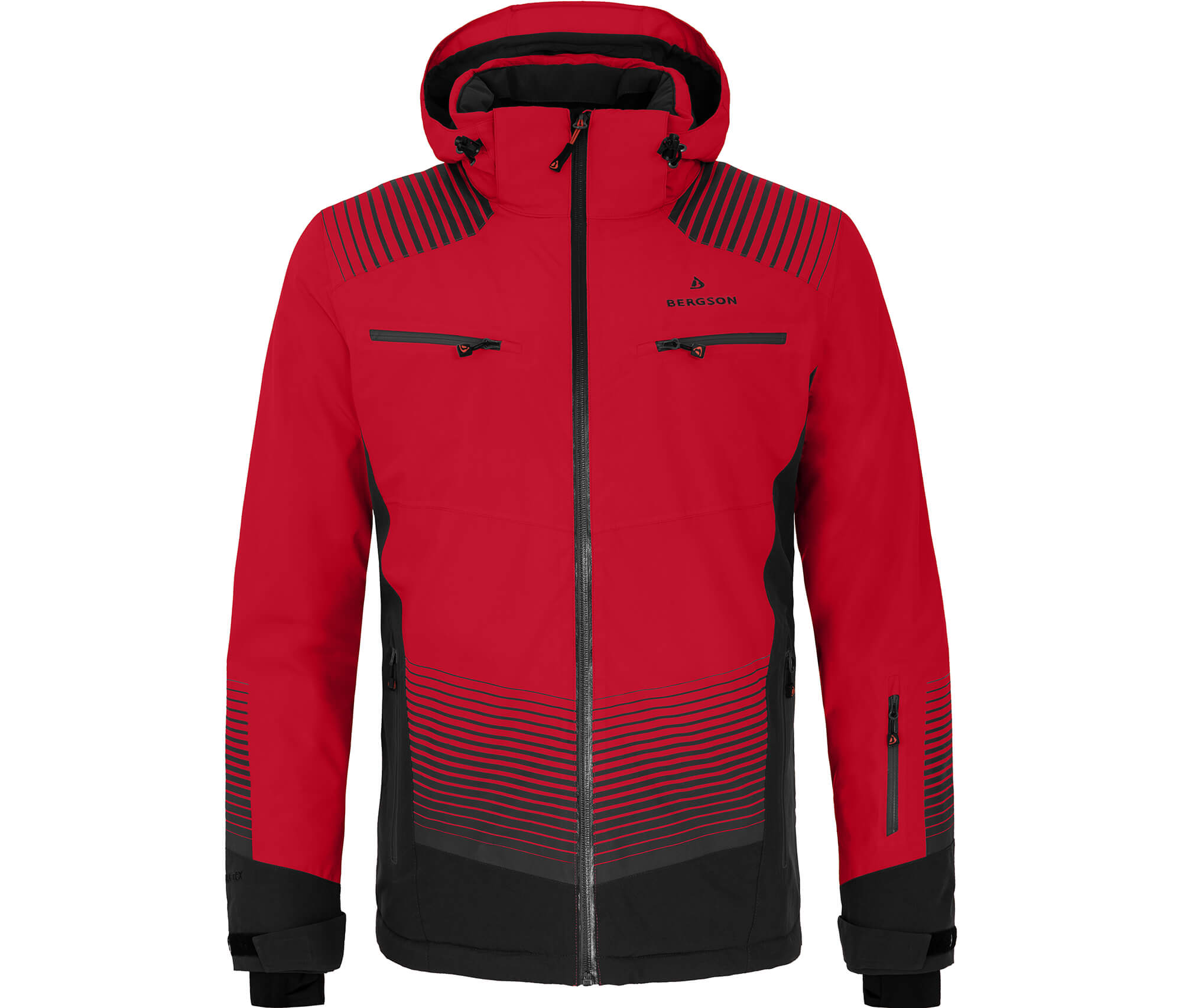 herren-skijacke-782brn-1.jpg Bergson TAAVI | Herren Skijacke, warm wattiert, wasserdicht (20000 mm) China rot – Bild 1